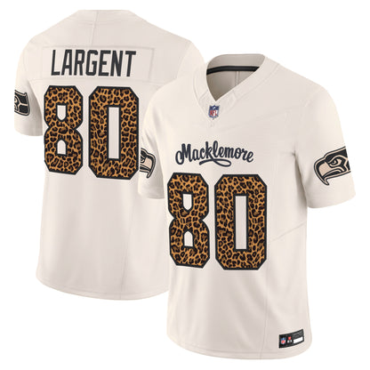 Seattle Seahawks x Macklemore Vapor Limited Jersey - Leopard Print -Stitched