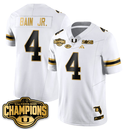 MIA Football Vapor Limited Gold Jersey - Fiesta Bowl Champions - All Stitched