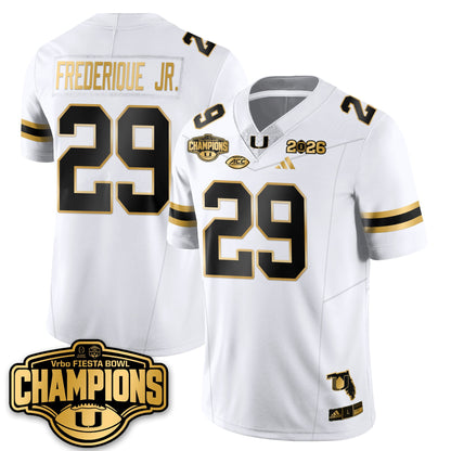 MIA Football Vapor Limited Gold Jersey - Fiesta Bowl Champions - All Stitched