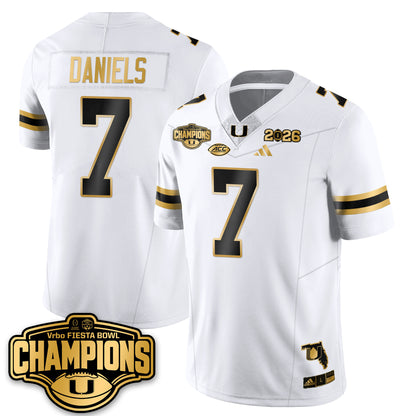 MIA Football Vapor Limited Gold Jersey - Fiesta Bowl Champions - All Stitched