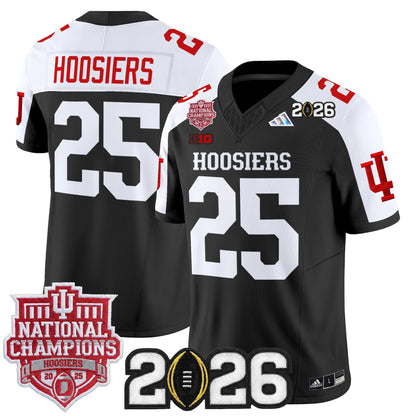  Indiana Hoosiers 2025 National Champions & 2026 CFP Final Patch Vapor Limited Jersey - Stitched