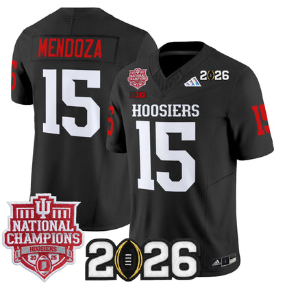  Indiana Hoosiers 2025 National Champions & 2026 CFP Final Patch Vapor Limited Jersey - Stitched