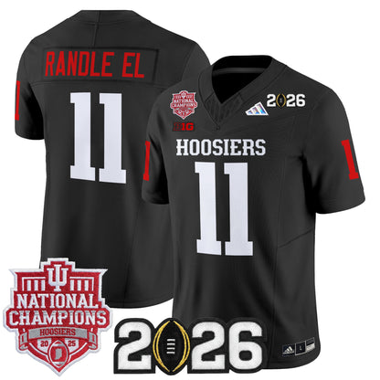  Indiana Hoosiers 2025 National Champions & 2026 CFP Final Patch Vapor Limited Jersey - Stitched