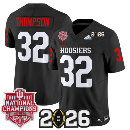  Indiana Hoosiers 2025 National Champions & 2026 CFP Final Patch Vapor Limited Jersey - Stitched