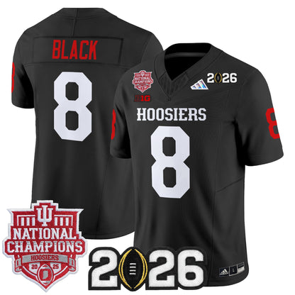  Indiana Hoosiers 2025 National Champions & 2026 CFP Final Patch Vapor Limited Jersey - Stitched