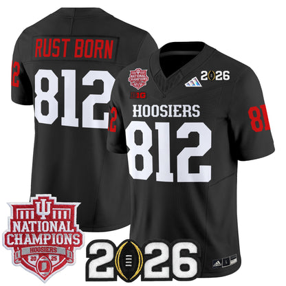  Indiana Hoosiers 2025 National Champions & 2026 CFP Final Patch Vapor Limited Jersey - Stitched