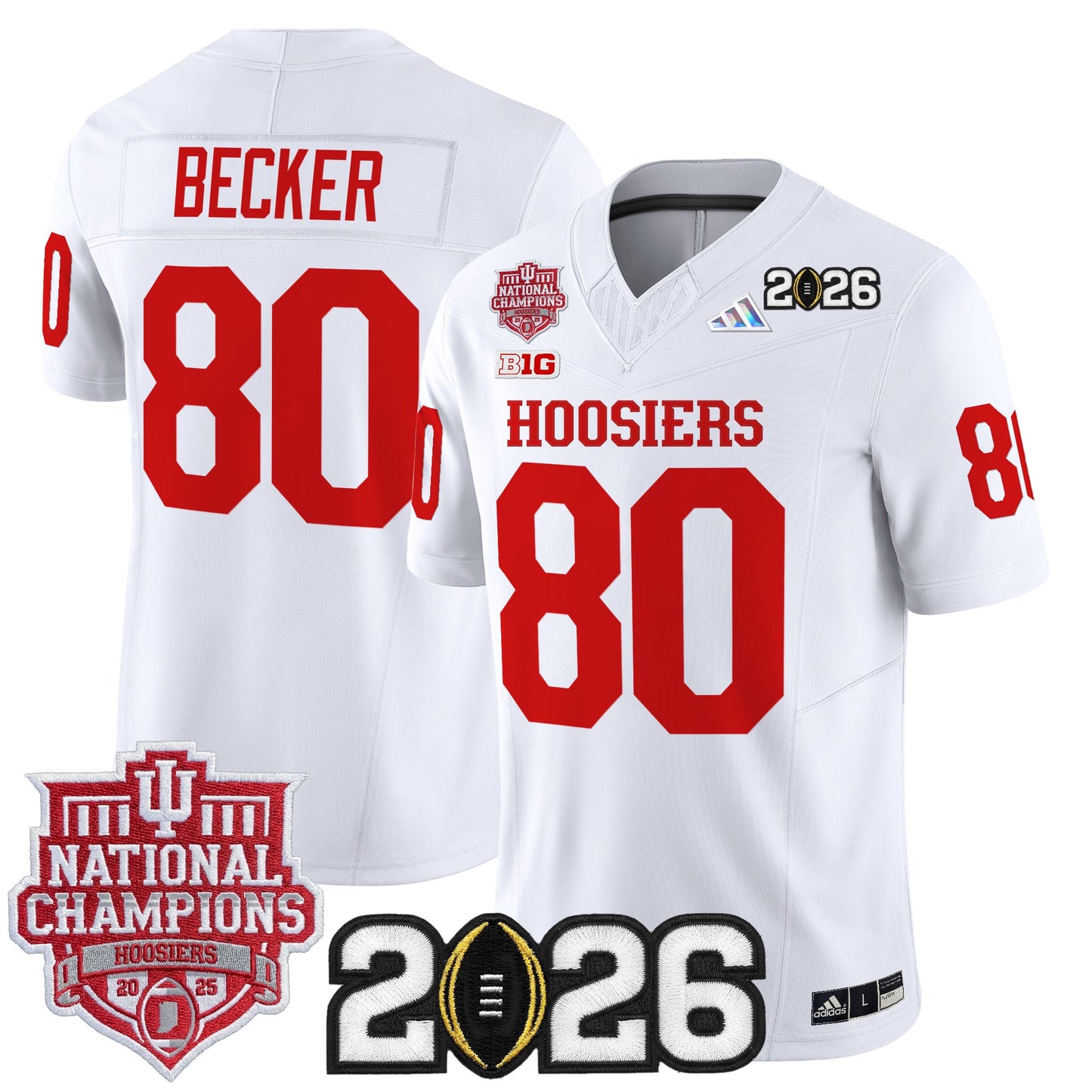  Indiana Hoosiers 2025 National Champions & 2026 CFP Final Patch Vapor Limited Jersey - Stitched
