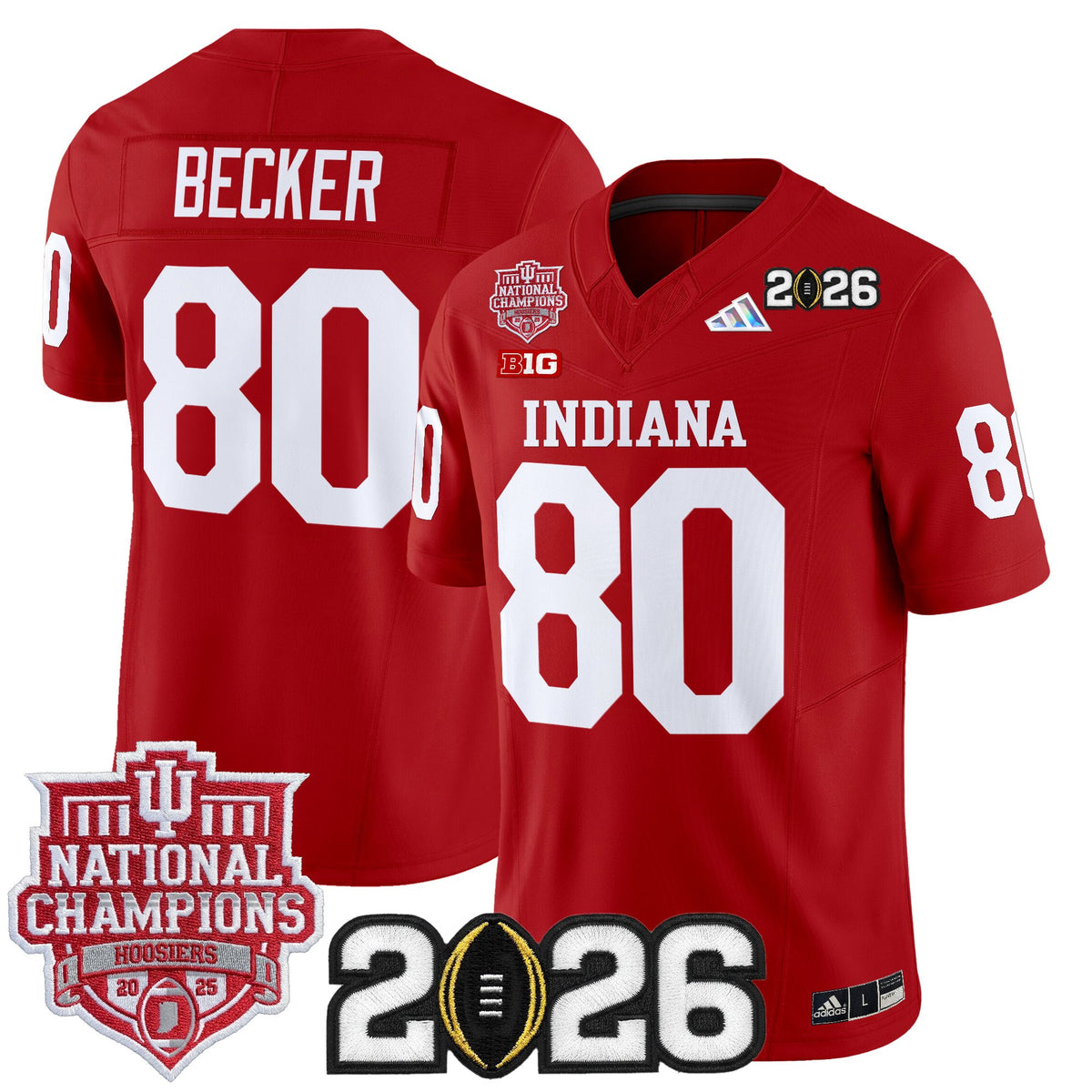  Indiana Hoosiers 2025 National Champions & 2026 CFP Final Patch Vapor Limited Jersey - Stitched