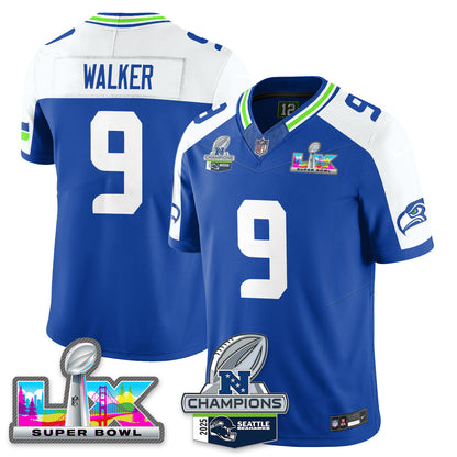SEA 2025 NFC Champions Vapor Limited Jersey V2 - All Stitched
