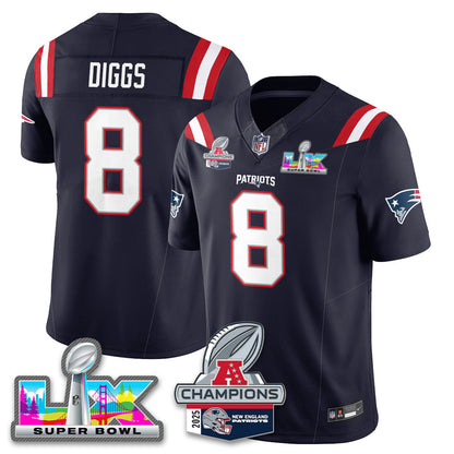 NE 2025 AFC Champions Vapor Limited Jersey V2 - All Stitched