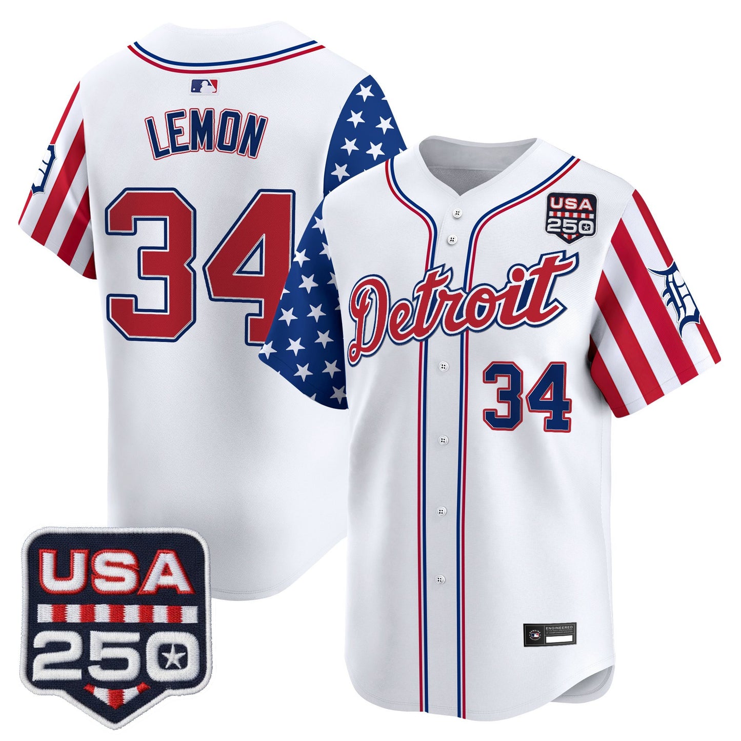 Detroit Tigers "America250 Edition" Vapor Premier Limited Jersey - All Stitched