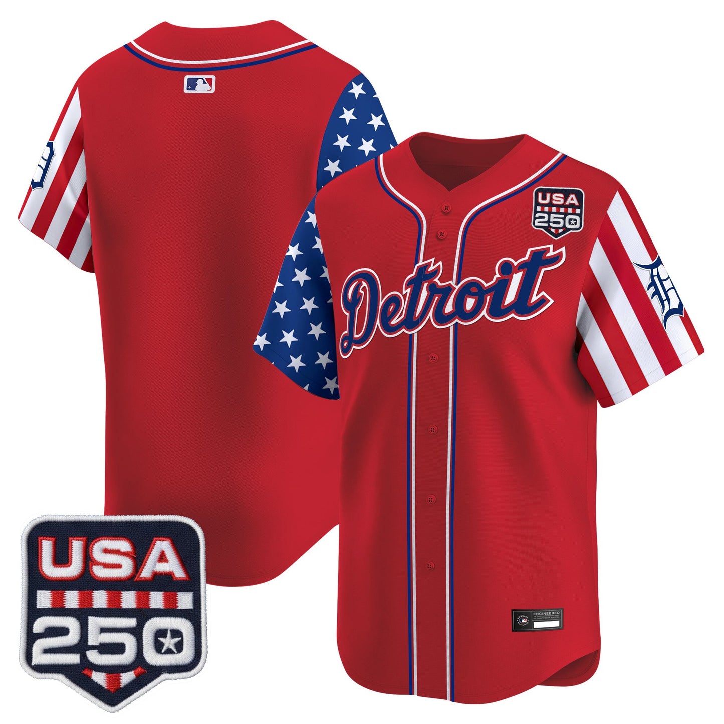 Detroit Tigers "America250 Edition" Vapor Premier Limited Jersey - All Stitched