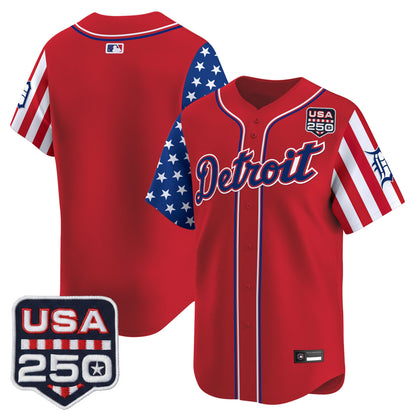 Detroit Tigers "America250 Edition" Vapor Premier Limited Jersey - All Stitched