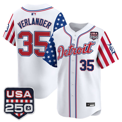 Detroit Tigers "America250 Edition" Vapor Premier Limited Jersey - All Stitched