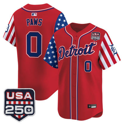 Detroit Tigers "America250 Edition" Vapor Premier Limited Jersey - All Stitched