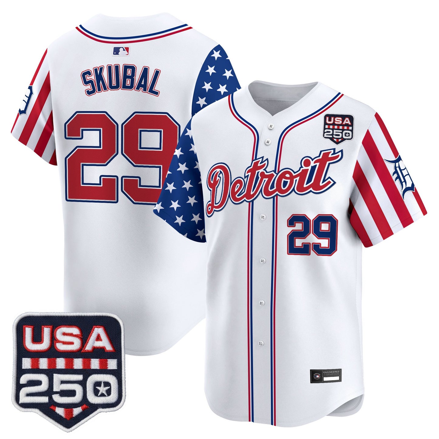 Detroit Tigers "America250 Edition" Vapor Premier Limited Jersey - All Stitched