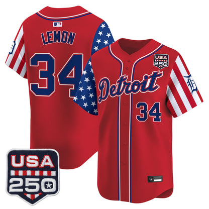 Detroit Tigers "America250 Edition" Vapor Premier Limited Jersey - All Stitched