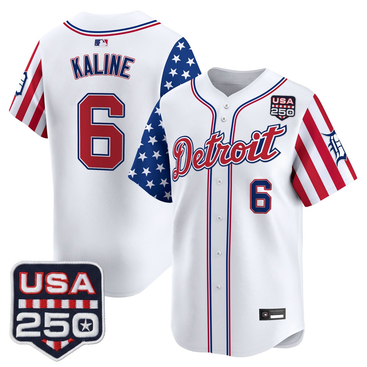 Detroit Tigers "America250 Edition" Vapor Premier Limited Jersey - All Stitched
