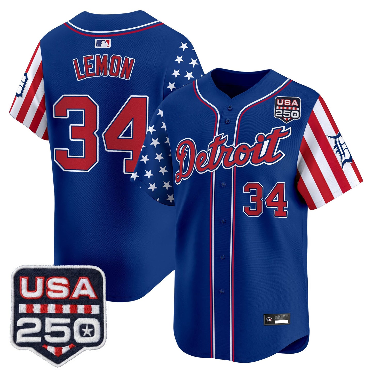 Detroit Tigers "America250 Edition" Vapor Premier Limited Jersey - All Stitched