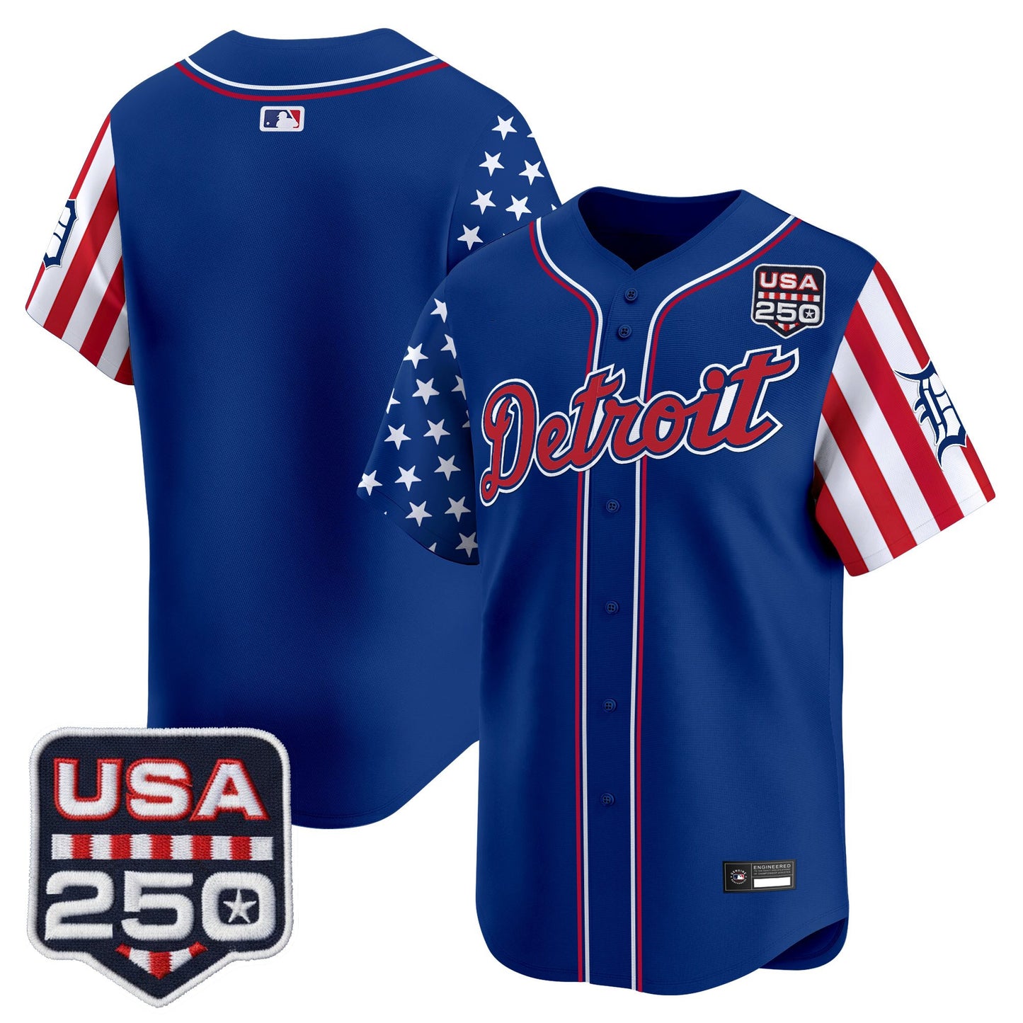 Detroit Tigers "America250 Edition" Vapor Premier Limited Jersey - All Stitched