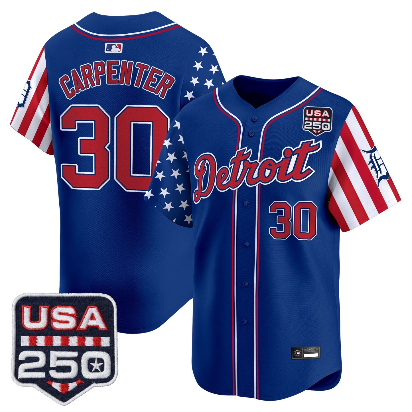 Detroit Tigers "America250 Edition" Vapor Premier Limited Jersey - All Stitched