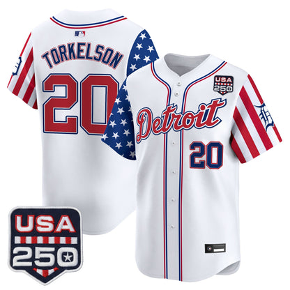 Detroit Tigers "America250 Edition" Vapor Premier Limited Jersey - All Stitched