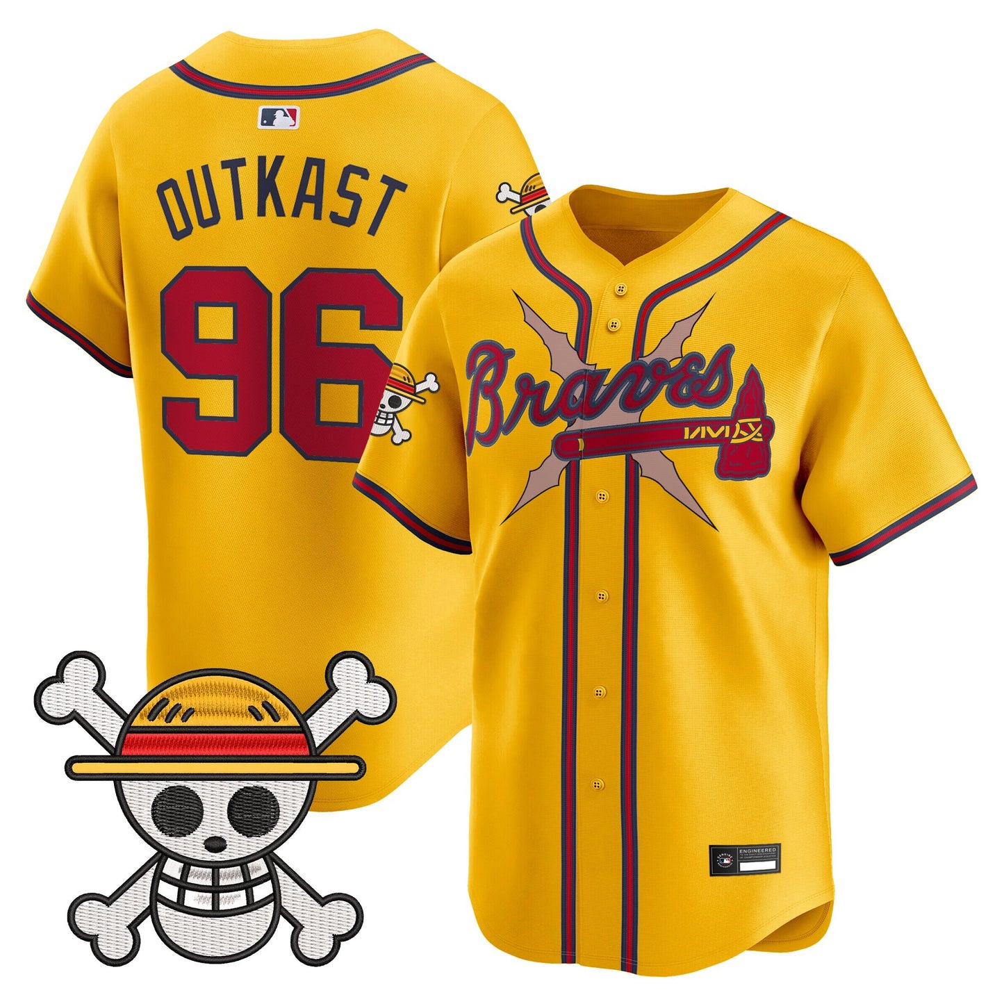 Atlanta Braves x  OP Vapor Premier Limited Jersey - Stitched