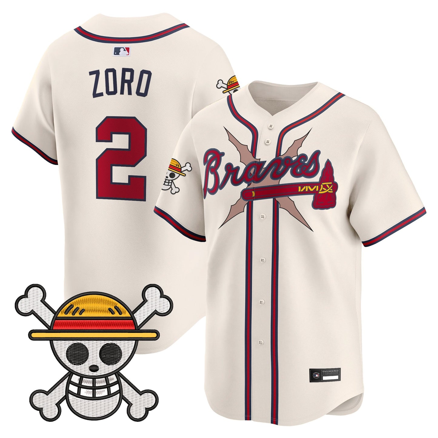 Atlanta Braves x  OP Vapor Premier Limited Jersey - Stitched