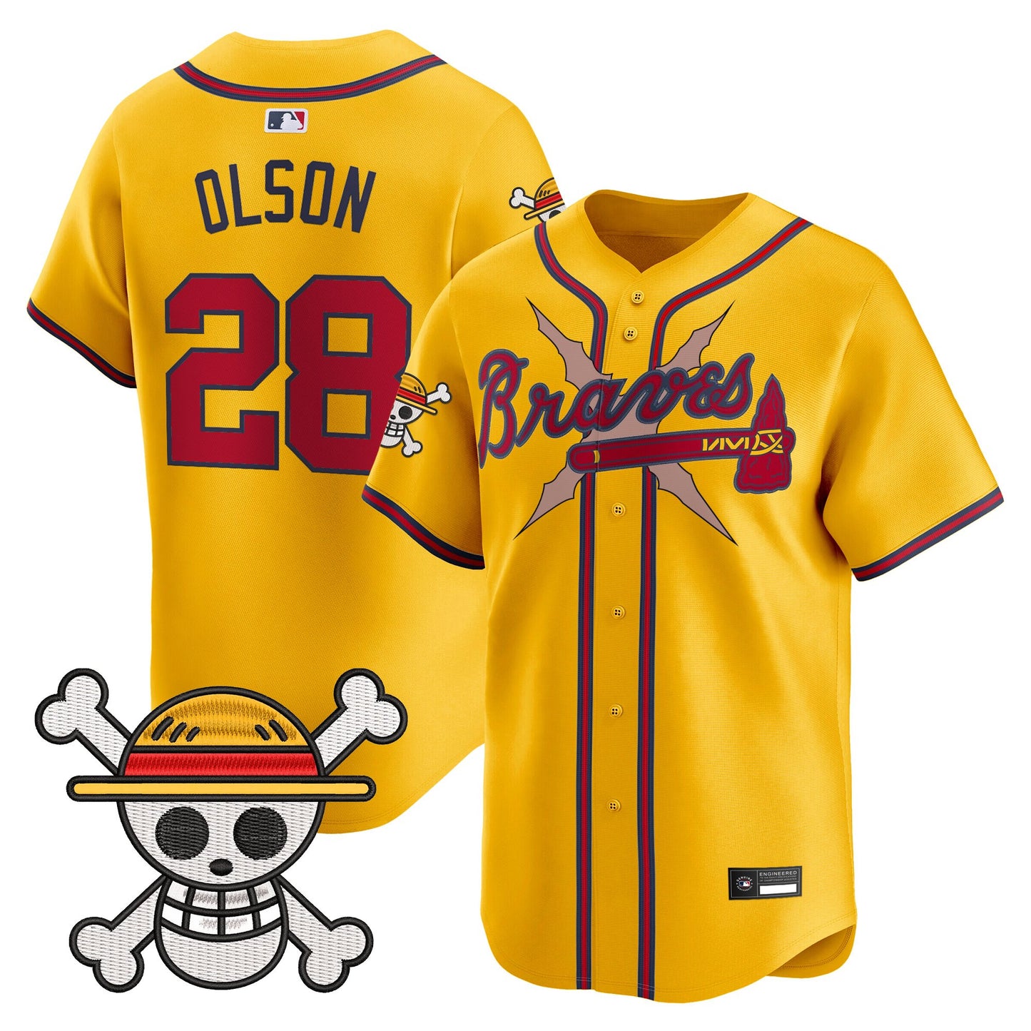 Atlanta Braves x  OP Vapor Premier Limited Jersey - Stitched