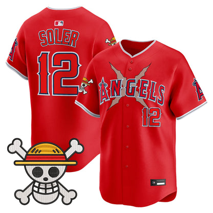 Men's Los Angeles Angels x OP Vapor Premier Limited Jersey - Stitched
