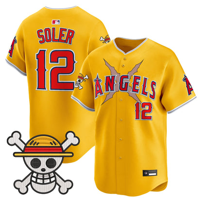 Men's Los Angeles Angels x OP Vapor Premier Limited Jersey - Stitched