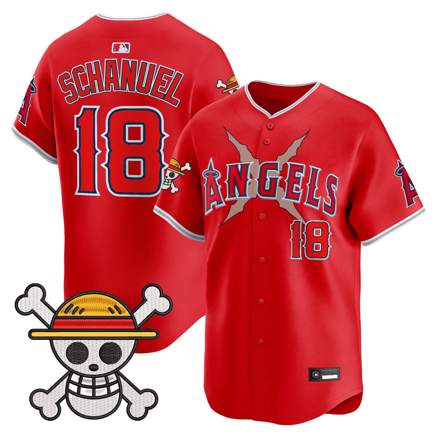Men's Los Angeles Angels x OP Vapor Premier Limited Jersey - Stitched