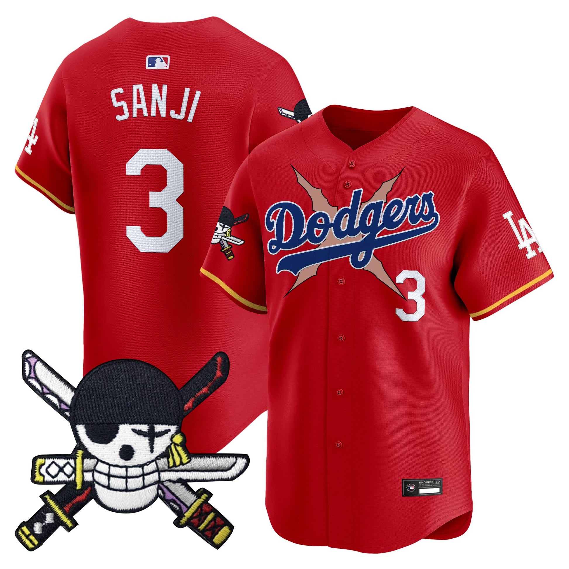 Los Angeles Dodgers x  OP Zr Patch Vapor Premier Limited Jersey - Stitched