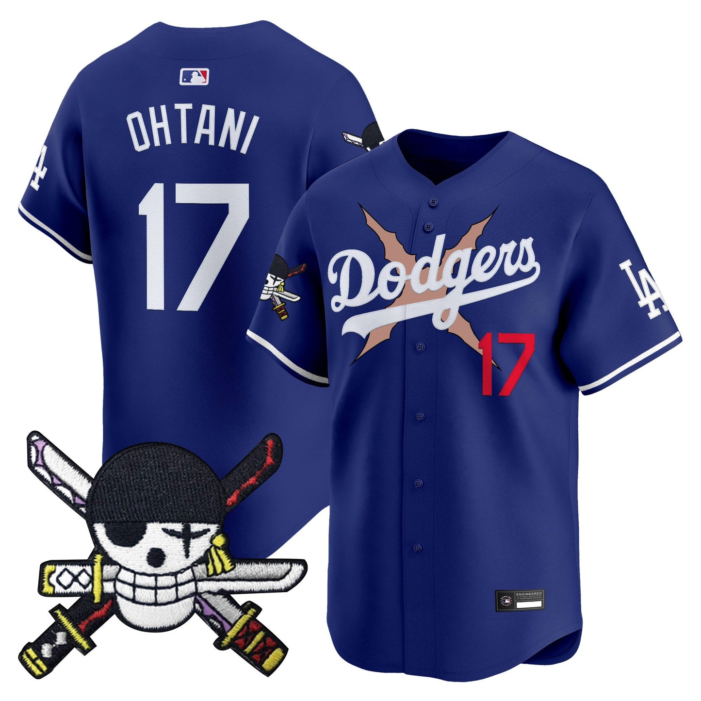 Los Angeles Dodgers x  OP Zr Patch Vapor Premier Limited Jersey - Stitched