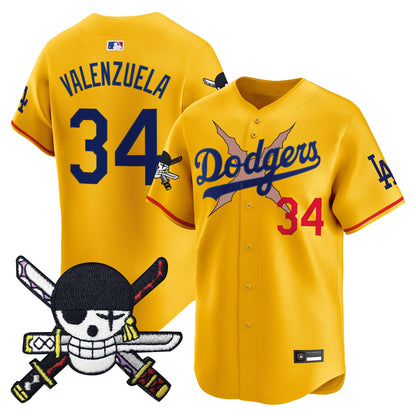 Los Angeles Dodgers x  OP Zr Patch Vapor Premier Limited Jersey - Stitched