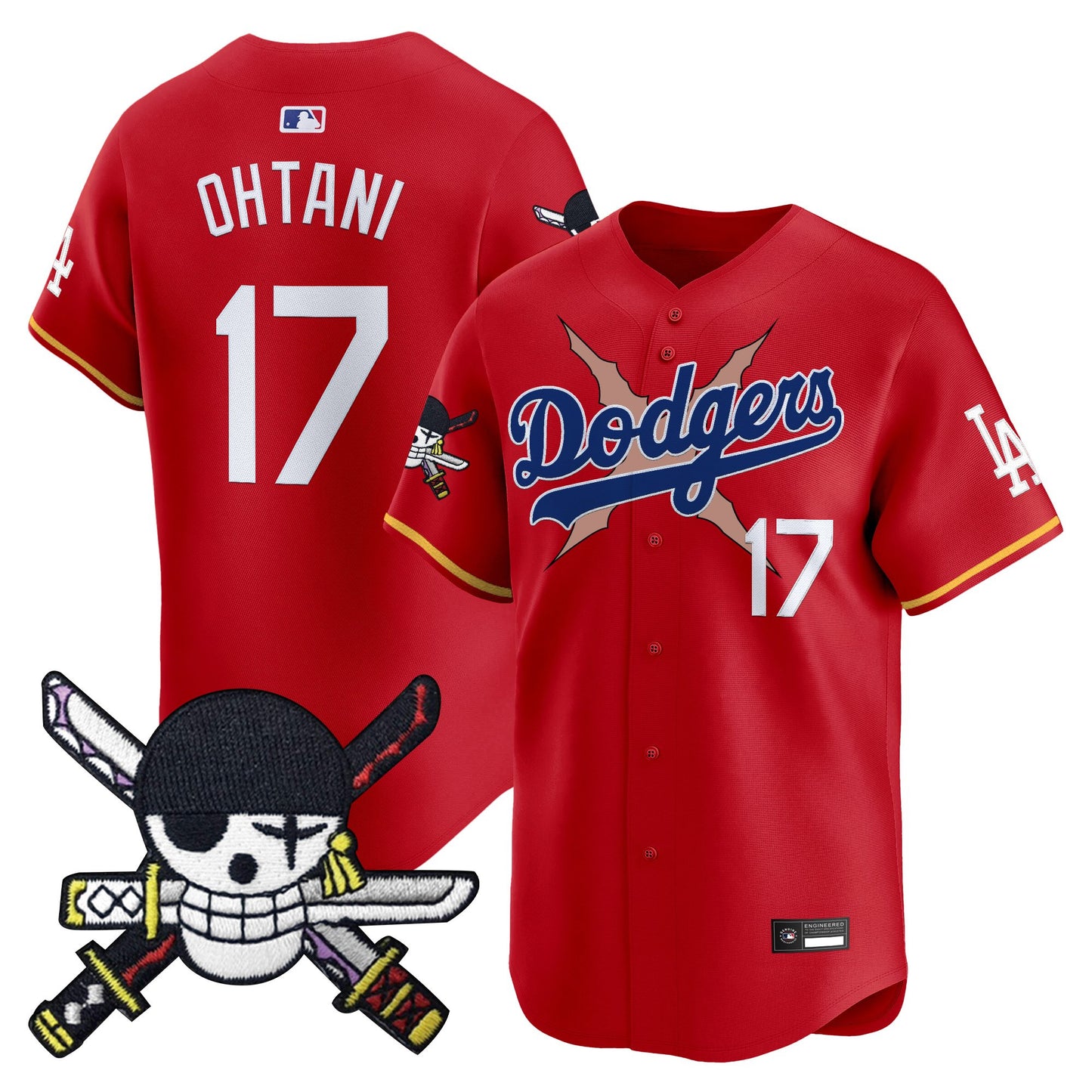 Los Angeles Dodgers x  OP Zr Patch Vapor Premier Limited Jersey - Stitched