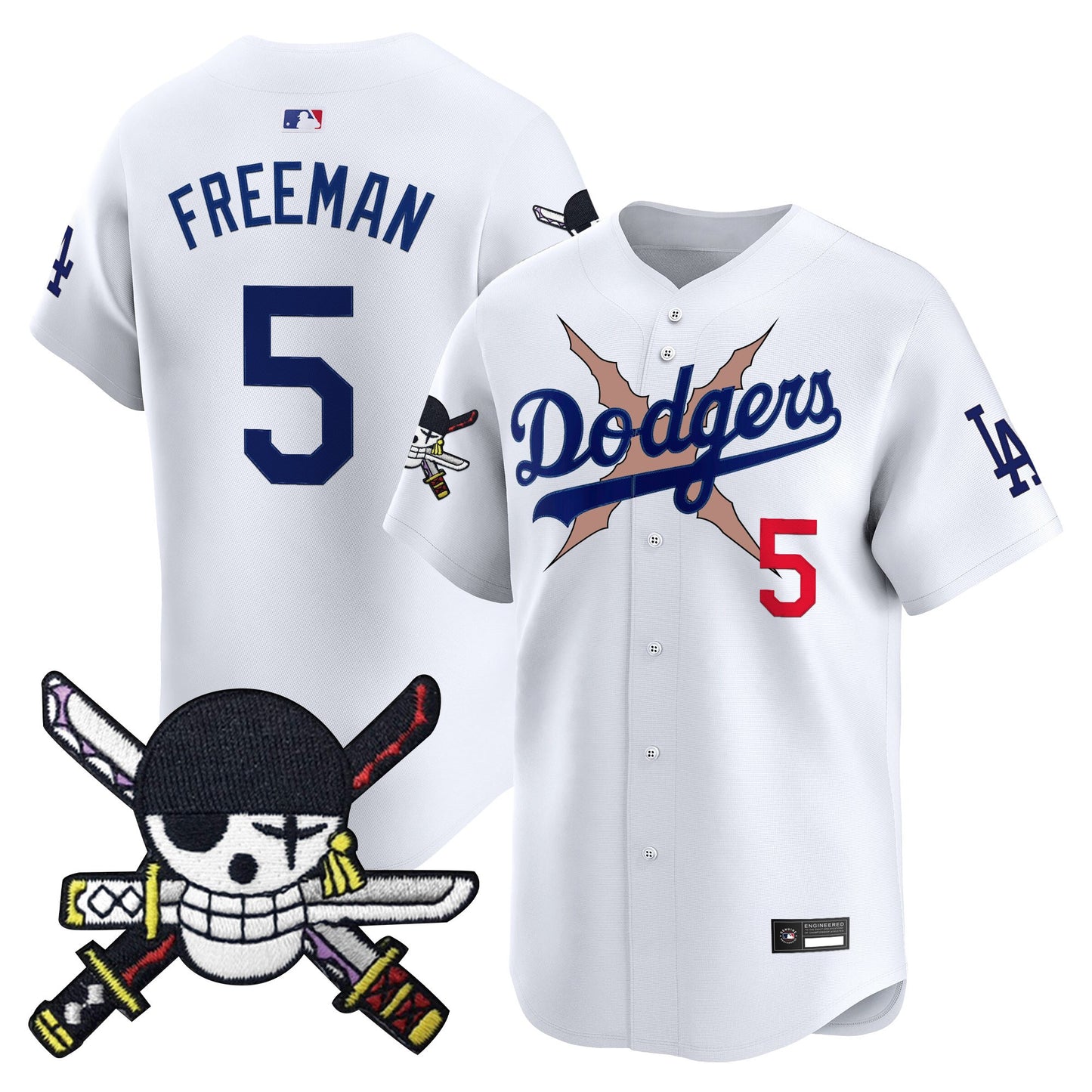 Los Angeles Dodgers x  OP Zr Patch Vapor Premier Limited Jersey - Stitched