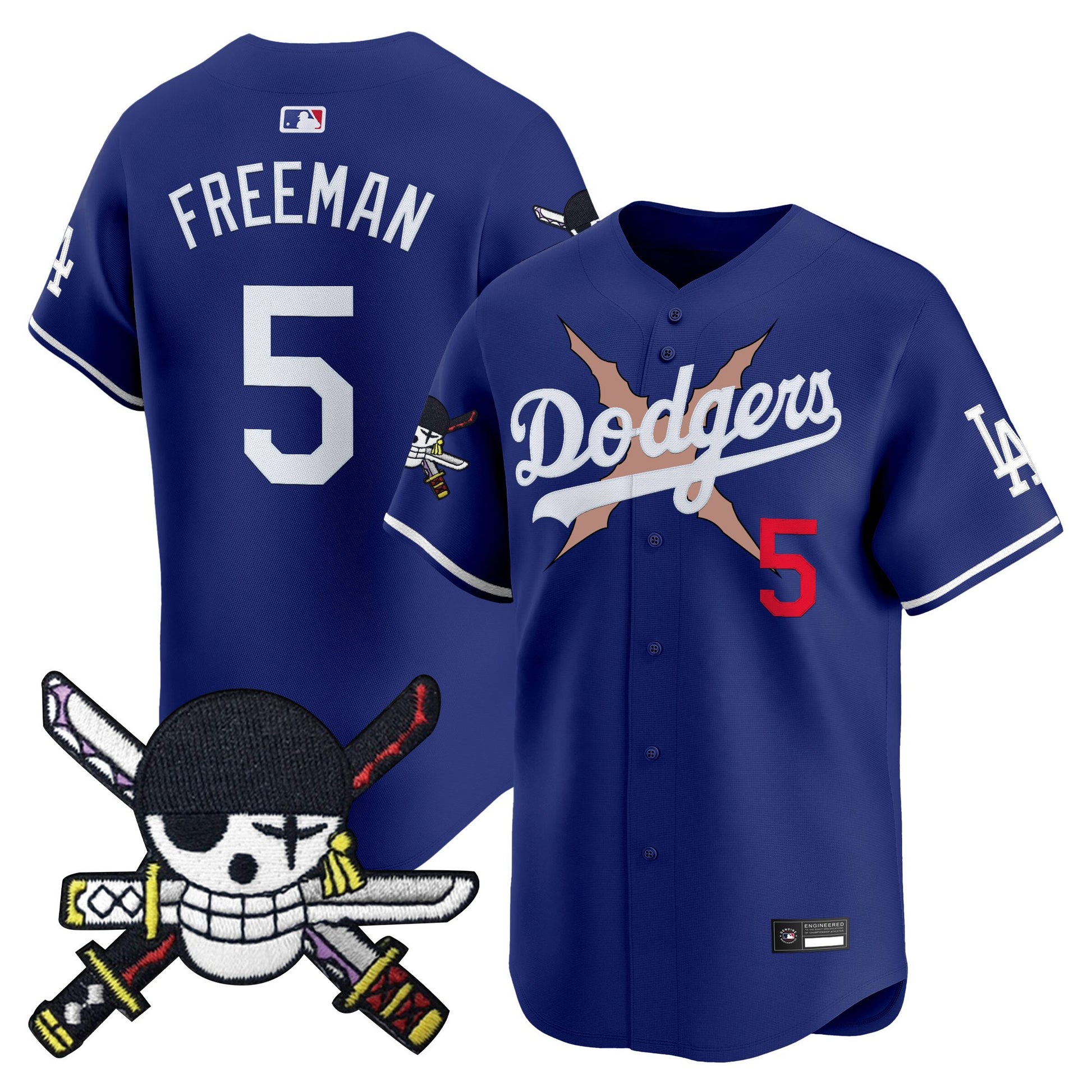 Los Angeles Dodgers x  OP Zr Patch Vapor Premier Limited Jersey - Stitched