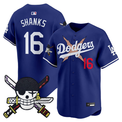 Los Angeles Dodgers x  OP Zr Patch Vapor Premier Limited Jersey - Stitched