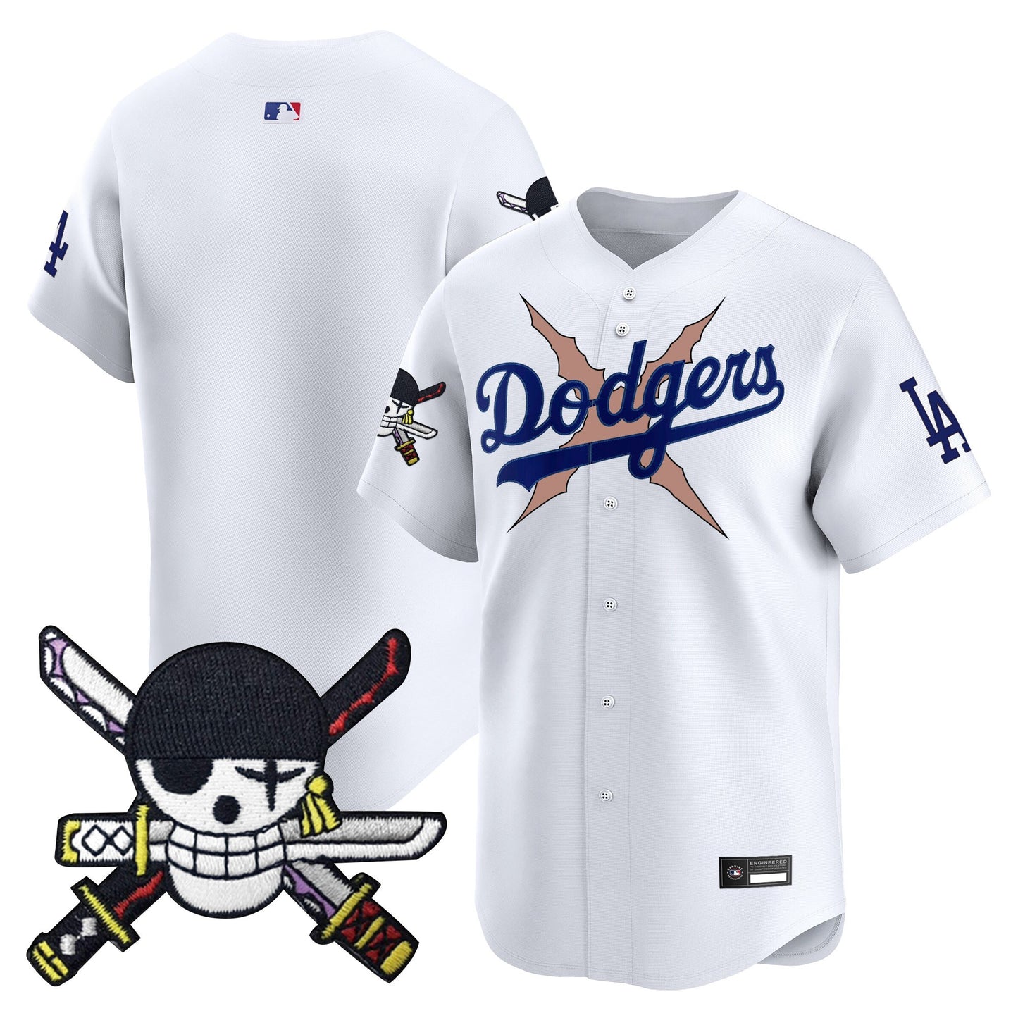 Los Angeles Dodgers x  OP Zr Patch Vapor Premier Limited Jersey - Stitched