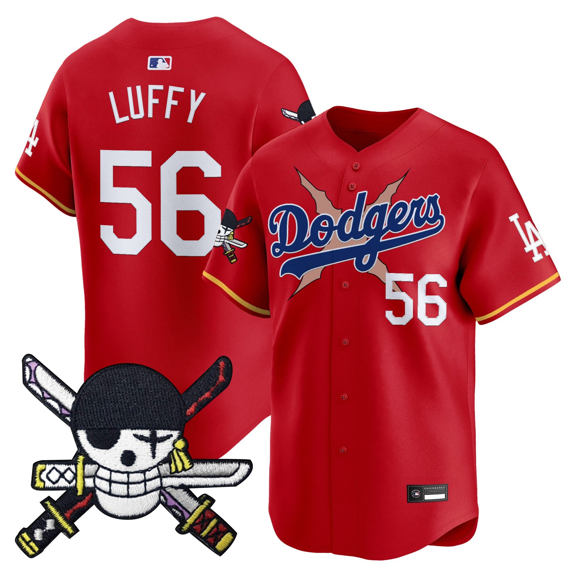 Los Angeles Dodgers x  OP Zr Patch Vapor Premier Limited Jersey - Stitched