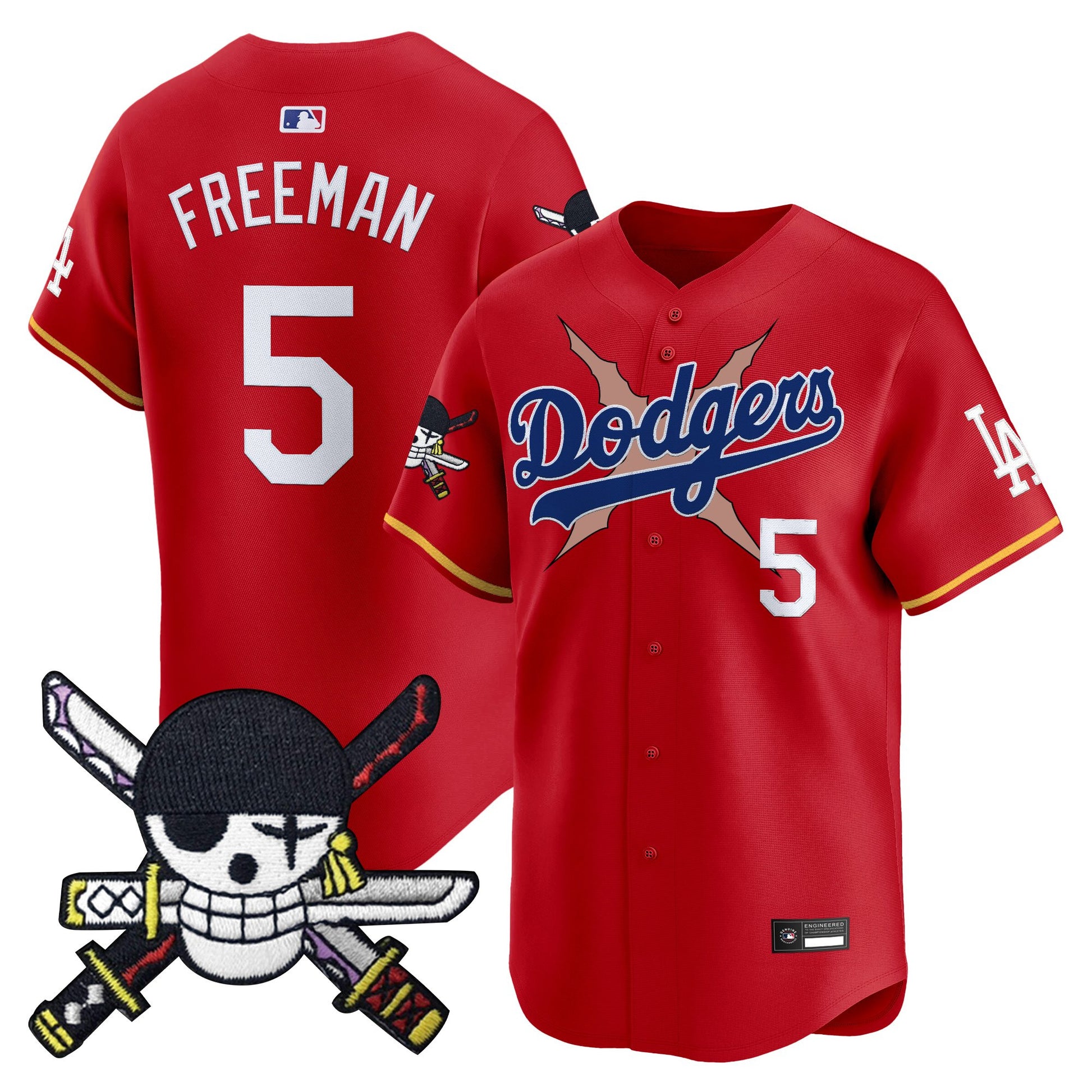 Los Angeles Dodgers x  OP Zr Patch Vapor Premier Limited Jersey - Stitched