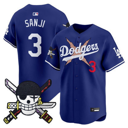 Los Angeles Dodgers x  OP Zr Patch Vapor Premier Limited Jersey - Stitched