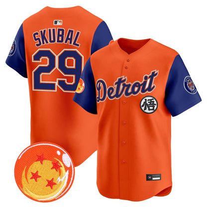 Detroit Tigers x Dragon Ball Vapor Premier Limited Jersey - All Stitched