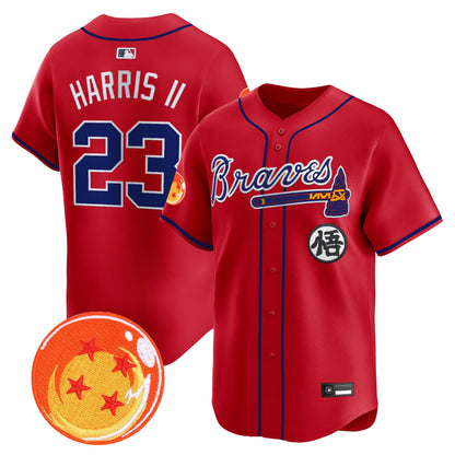 Atlanta Braves x Dragon Ball Vapor Premier Limited Jersey - All Stitched