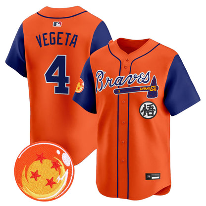 Atlanta Braves x Dragon Ball Vapor Premier Limited Jersey - All Stitched