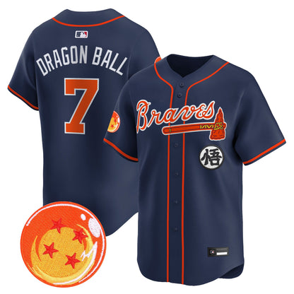 Atlanta Braves x Dragon Ball Vapor Premier Limited Jersey - All Stitched