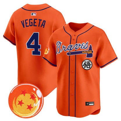 Atlanta Braves x Dragon Ball Vapor Premier Limited Jersey - All Stitched