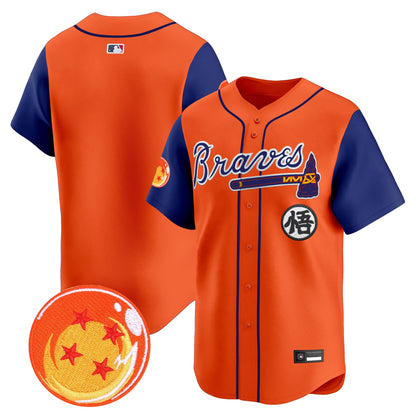 Atlanta Braves x Dragon Ball Vapor Premier Limited Jersey - All Stitched