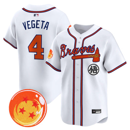 Atlanta Braves x Dragon Ball Vapor Premier Limited Jersey - All Stitched
